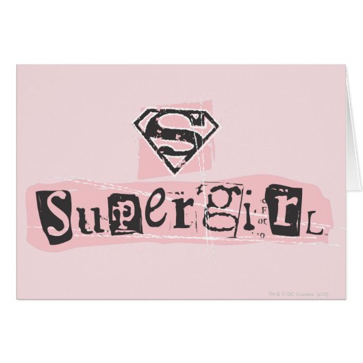 Supergirl Logo Ransom Note Cards (Front Horizontal)
