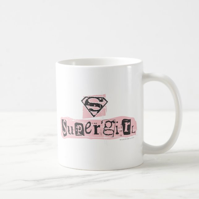 Supergirl Logo Ransom Note Coffee Mug (Right)