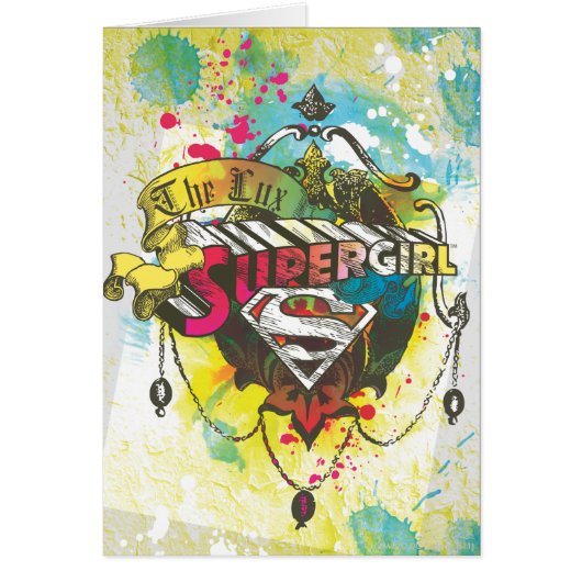 Supergirl Logo The Lux Cards (Front)