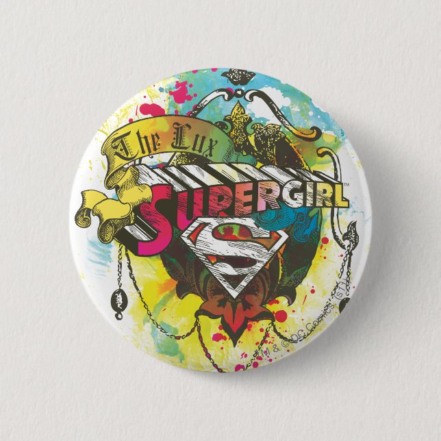 Supergirl Logo The Lux Pinback Button (Front)