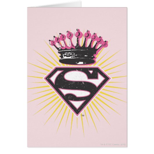 Supergirl Logo with Crown Cards (Front)