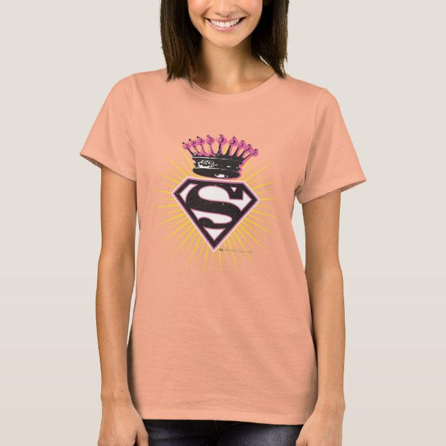 Supergirl Logo with Crown T-Shirt (Front)