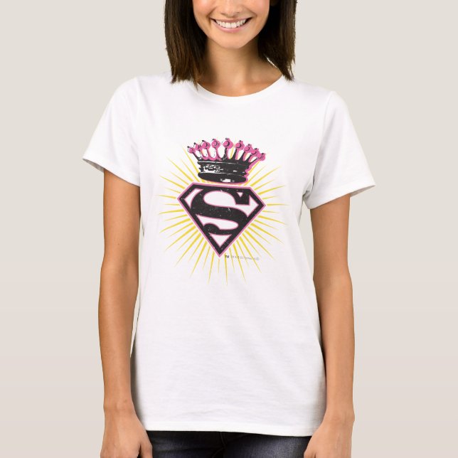 Supergirl Logo with Crown T-Shirt (Front)