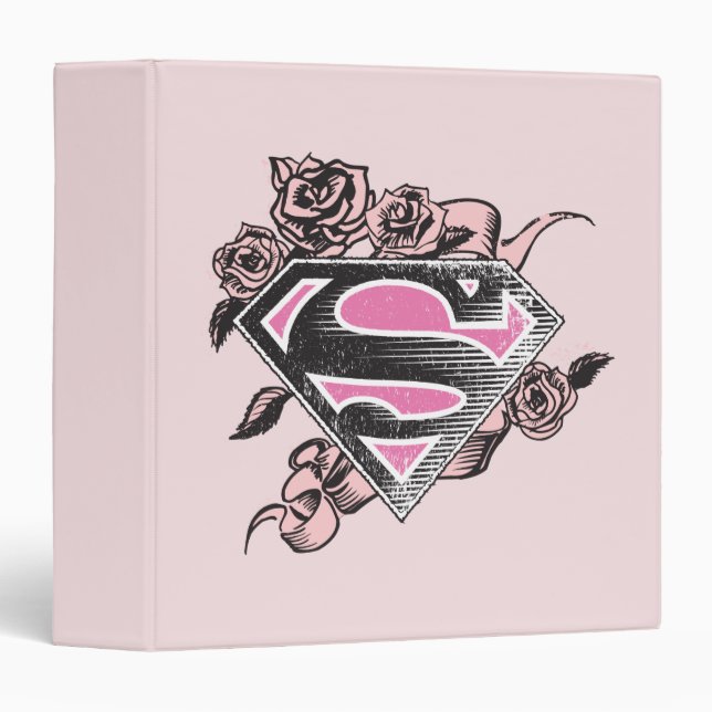 Supergirl Logo with Roses Binder (Front/Spine)