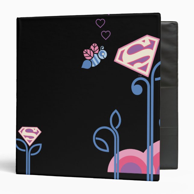 Supergirl Love Bee Binder (Front/Inside)