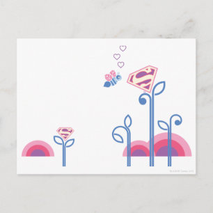 Supergirl Love Bee Postcard