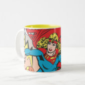 Supergirl Love Conquers Two-Tone Coffee Mug (Front Left)