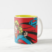 Supergirl Love Conquers Two-Tone Coffee Mug (Front Right)