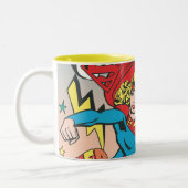 Supergirl Love Conquers Two-Tone Coffee Mug (Left)