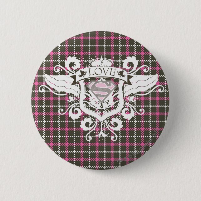 Supergirl Love Crest Button (Front)