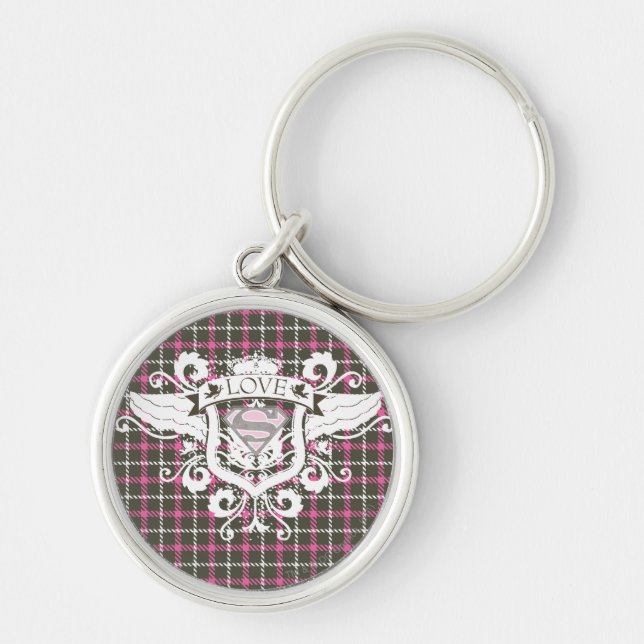 Supergirl Love Crest Keychain (Front)