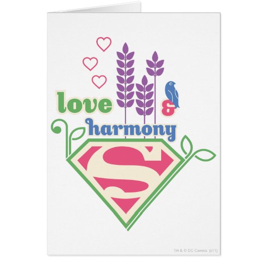 Supergirl Love & Harmony Cards (Front)