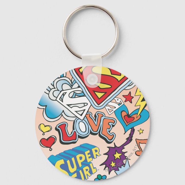 Supergirl Love Keychain (Front)
