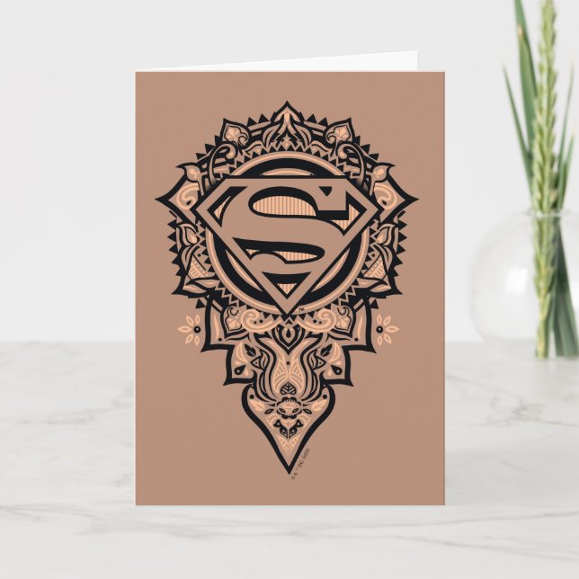 Supergirl Mandala Graphic Card (Front)