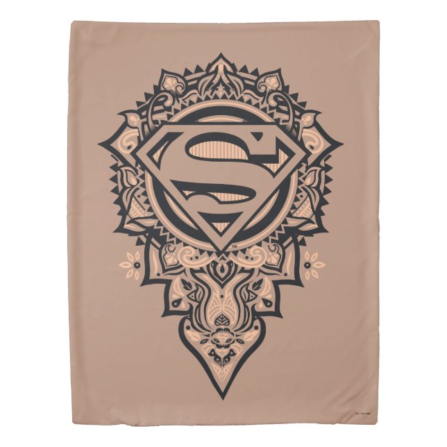 Supergirl Mandala Graphic Duvet Cover (Front)