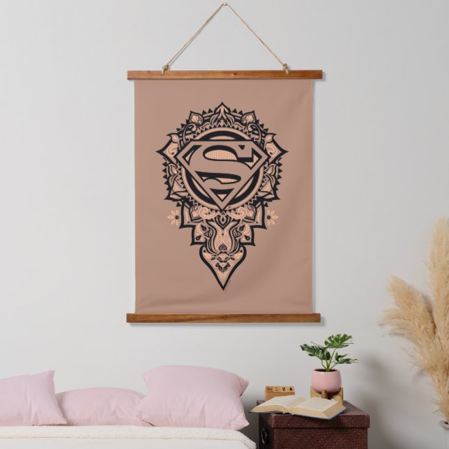 Supergirl Mandala Graphic Hanging Tapestry (Bedroom)