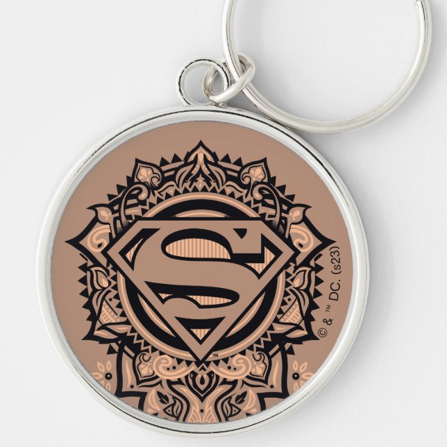 Supergirl Mandala Graphic Keychain (Front)