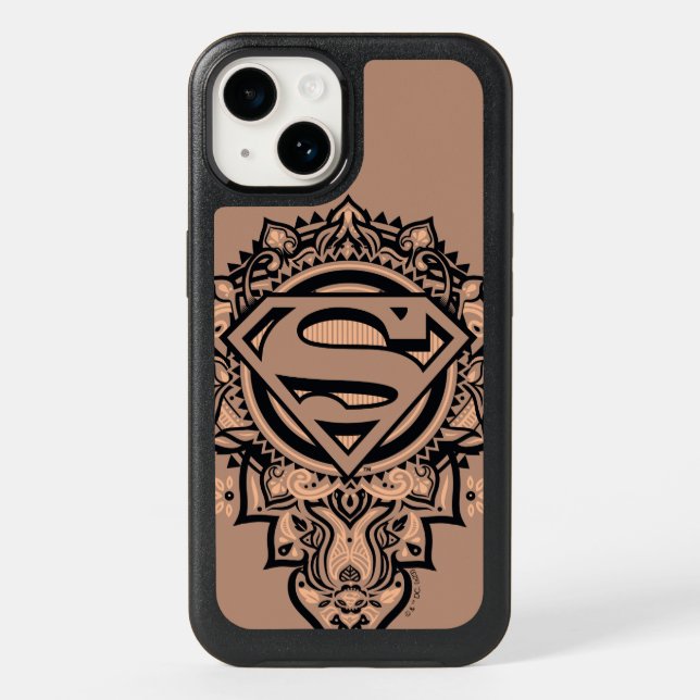 Supergirl Mandala Graphic Otterbox iPhone Case (Back)