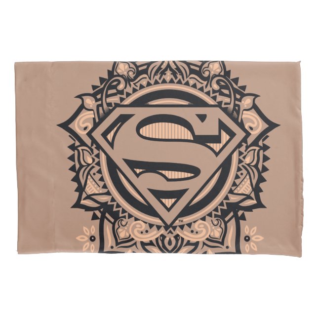 Supergirl Mandala Graphic Pillow Case (Front)