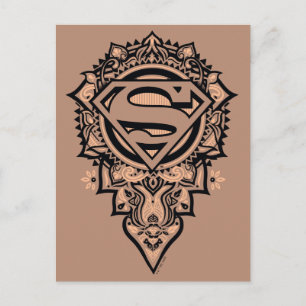 Supergirl Mandala Graphic Postcard