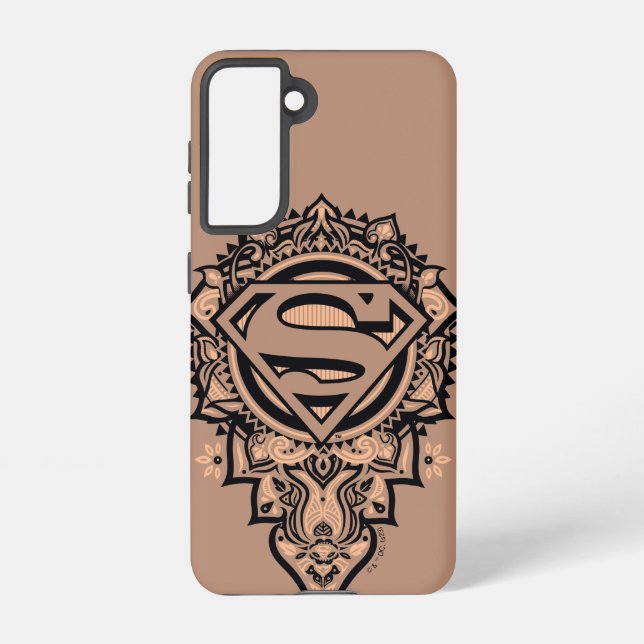 Supergirl Mandala Graphic Samsung Galaxy Case (Back)