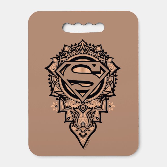 Supergirl Mandala Graphic Seat Cushion (Front Vertical)