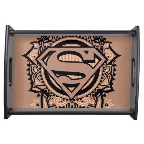 Supergirl Mandala Graphic Serving Tray