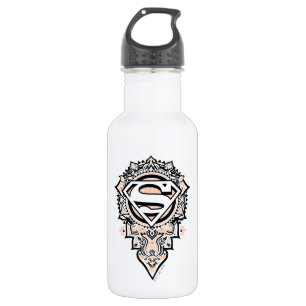 Supergirl Mandala Graphic Stainless Steel Water Bottle