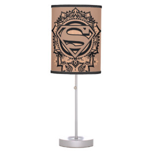 Supergirl Mandala Graphic Table Lamp