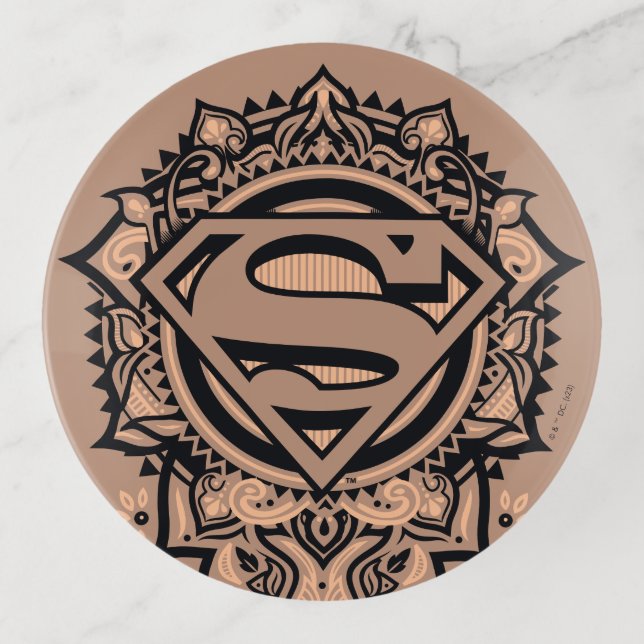 Supergirl Mandala Graphic Trinket Tray (Front)