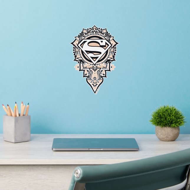 Supergirl Mandala Graphic Wall Decal (Home Office 2)