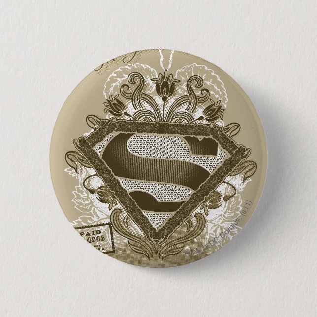 Supergirl Metropolis Ballet Brown Button (Front)