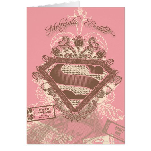 Supergirl Metropolis Ballet Pink Cards (Front)