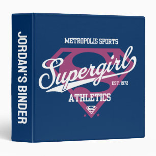 Supergirl Metropolis Sports Athletics Graphic 3 Ring Binder