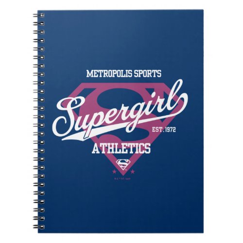 Supergirl Metropolis Sports Athletics Graphic Notebook