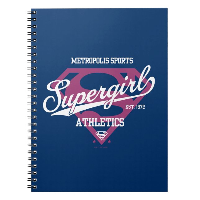Supergirl Metropolis Sports Athletics Graphic Notebook (Front)
