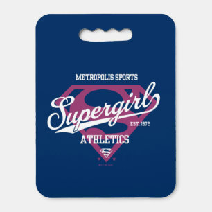 Supergirl Metropolis Sports Athletics Graphic Seat Cushion