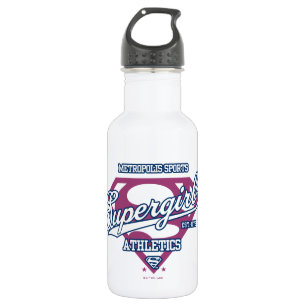 Supergirl Metropolis Sports Athletics Graphic Stainless Steel Water Bottle