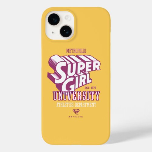 Supergirl Metropolis University Athletics Dept Case_Mate iPhone 14 Case