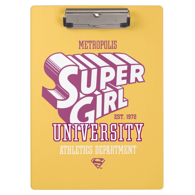 Supergirl Metropolis University Athletics Dept. Clipboard (Front)