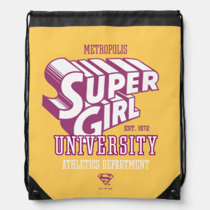 Supergirl Metropolis University Athletics Dept. Drawstring Bag