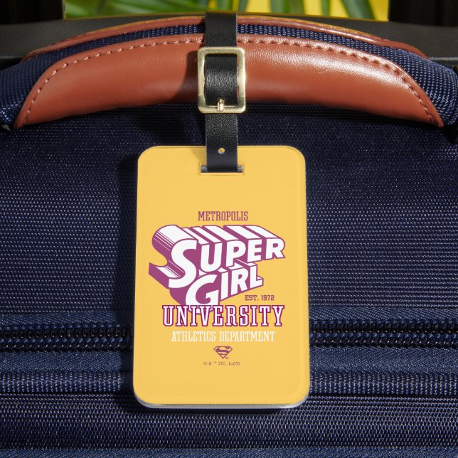 Supergirl Metropolis University Athletics Dept. Luggage Tag (Front Insitu 2)