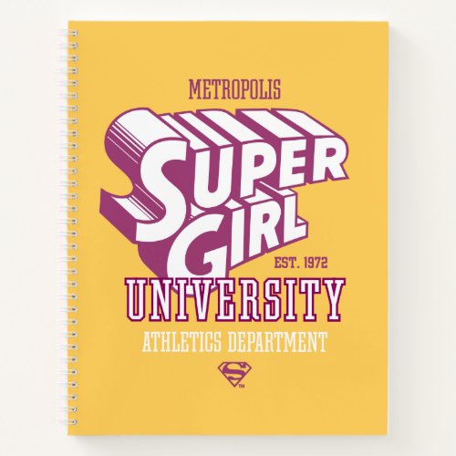 Supergirl Metropolis University Athletics Dept Notebook