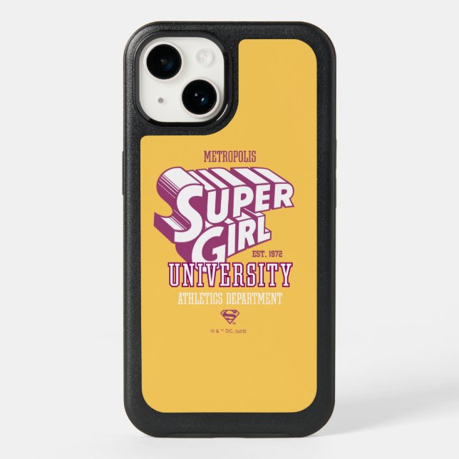Supergirl Metropolis University Athletics Dept. Otterbox iPhone Case (Back)