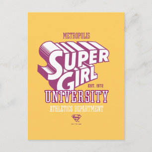 Supergirl Metropolis University Athletics Dept. Postcard