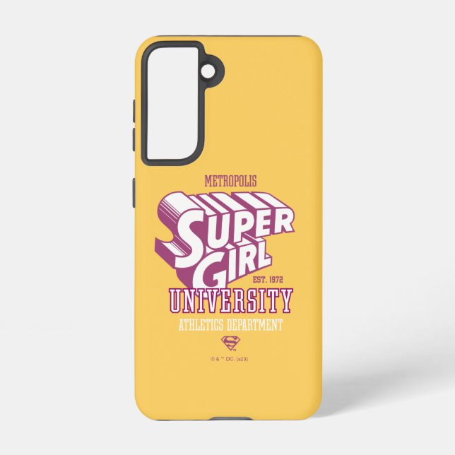Supergirl Metropolis University Athletics Dept. Samsung Galaxy Case (Back)