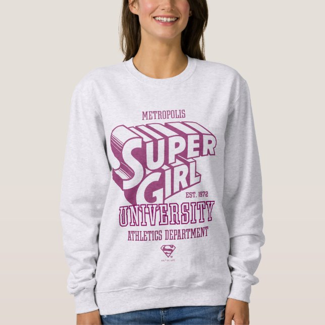 Supergirl Metropolis University Athletics Dept. Sweatshirt (Front)