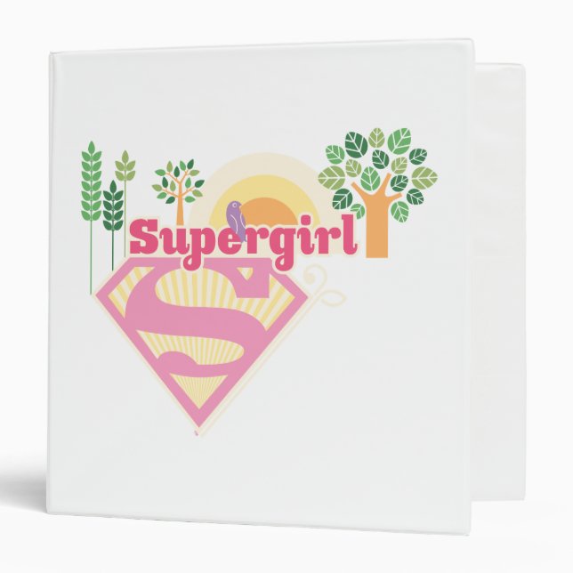 Supergirl Nature Logo 3 Ring Binder (Front/Inside)