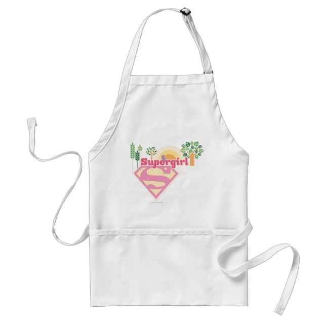 Supergirl Nature Logo Adult Apron (Front)