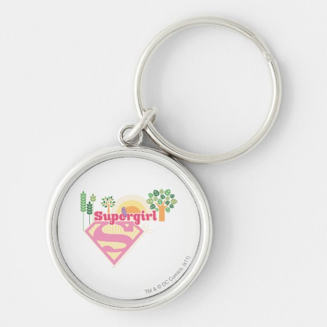Supergirl Nature Logo Keychain (Front)